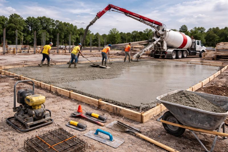 Commercial Slab Construction in Sherrills Ford, NC