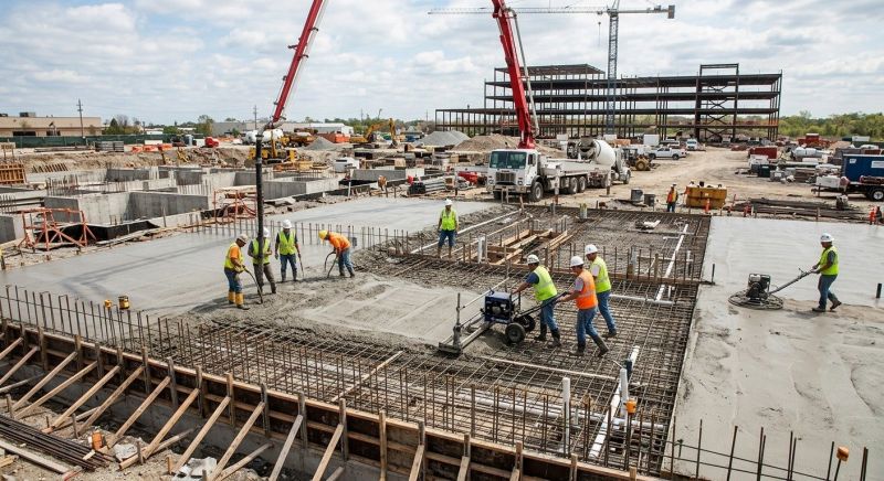 Commercial Slab Construction in Union Grove, NC