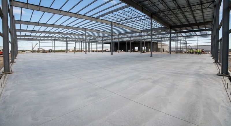 Commercial Slab Installation in Davie County, NC