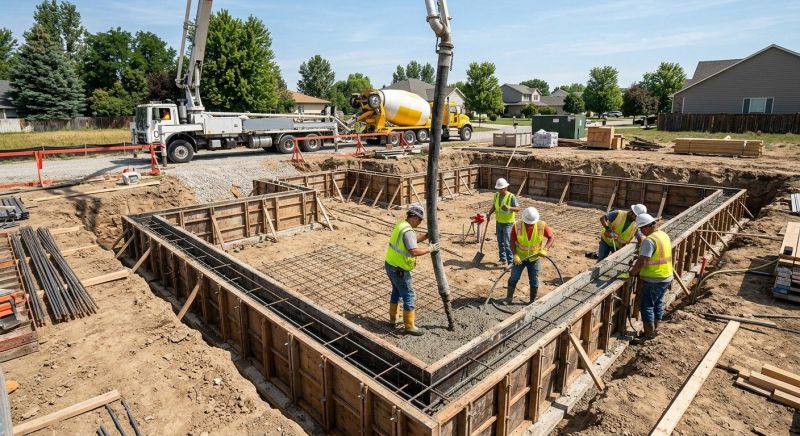 Concrete Foundation Installation in Harmony, NC
