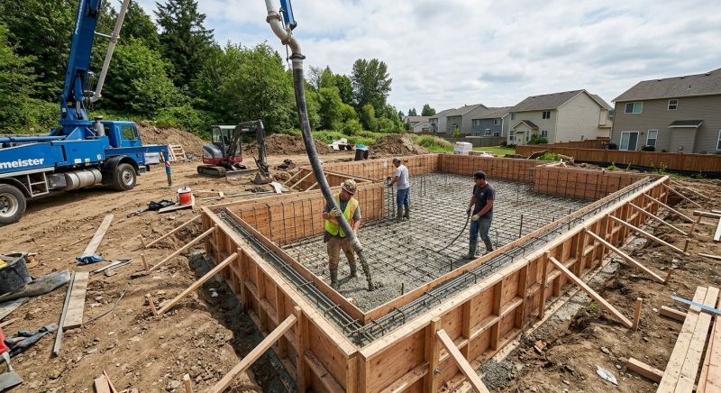 Concrete Foundation Installation in Mocksville, NC